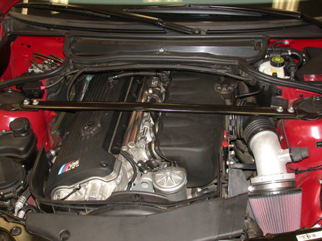 Admission d'air courte Typhoon noire froissée K&amp;N 01-05 pour BMW M3 E46