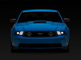 Raxiom 10-12 Ford Mustang LED Projector Headlights SEQL Turn Signals- Blk Housing (Clear Lens)