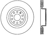 StopTech 06-10 Audi A3/08-10 TT / 06-09 VW GTI Mk V Cryo-Stop Left Front Slotted Rotor