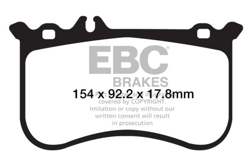 Plaquettes de frein avant Redstuff EBC 10-11 Mercedes-Benz CL550 5.5 AMG Sport Pkg