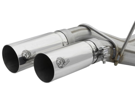 Échappement arrière de catalyseur aFe POWER Rebel Series 3 pouces 409 SS avec embouts polis 17 Ford F-150 Raptor V6-3,5 L