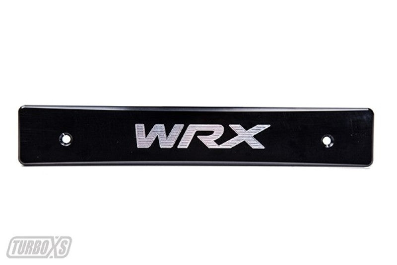 Suppression de la plaque d'immatriculation en aluminium billette pour Subaru WRX/STi Turbo XS 15-17, logo WRX usiné noir