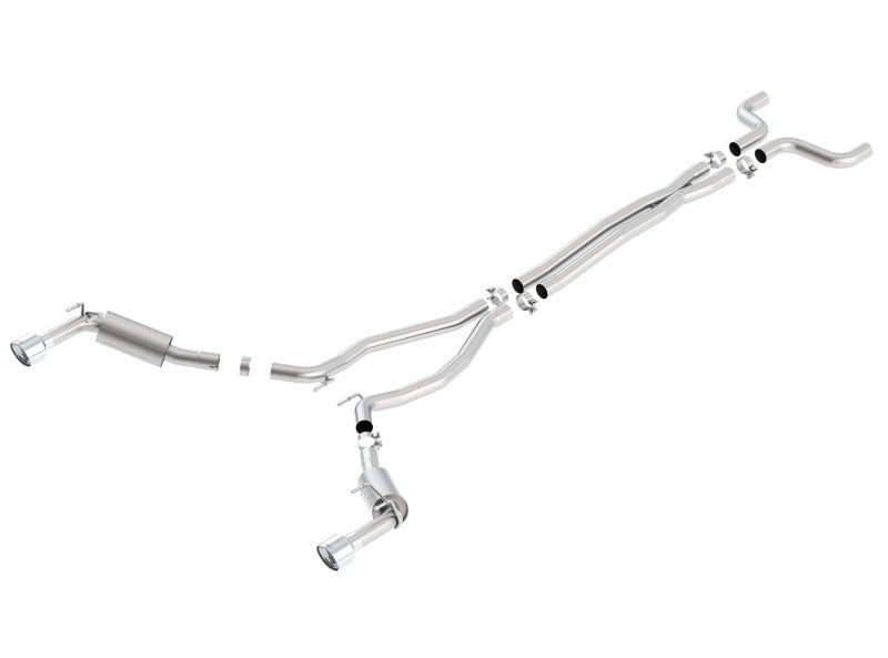 Échappement Catback S-Type à sortie arrière simple Borla 14-15 Chevy Camaro SS 6,2 L V8