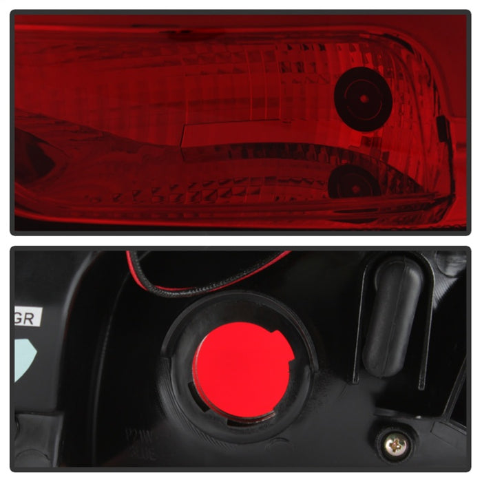 Feux arrière à LED Spyder 12-14 Ford Focus 5DR - Rouge transparent (ALT-YD-FF12-LED-RC)