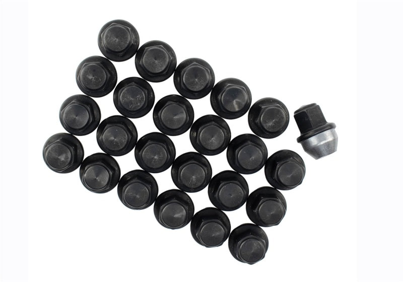 Écrou de roue noir Ford Racing M14 x 1,5 - Lot de 24