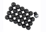 Écrou de roue noir Ford Racing M14 x 1,5 - Lot de 24