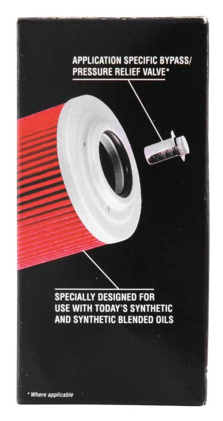 Filtre à huile K&amp;N 1,313 po de diamètre extérieur x 3,438 po de hauteur