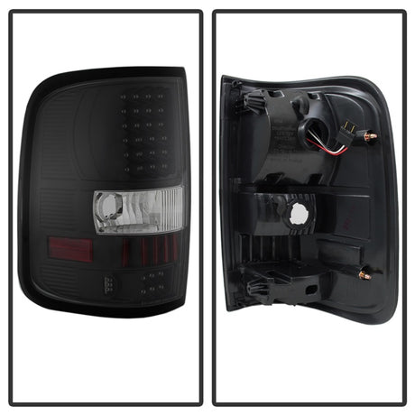 Feux arrière à LED Xtune Ford F150 Styleside 04-08 (ne convient pas aux modèles Heritage et SVT) Noir ALT-ON-FF15004-LED-BK