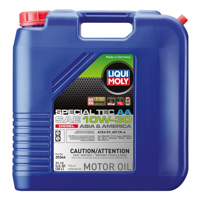 Huile moteur LIQUI MOLY Special Tec AA SAE 10W30 Diesel 20L