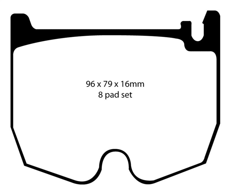 Plaquettes de frein avant Redstuff EBC 03-06 Mercedes-Benz CL55 AMG 5.4 Supercharged