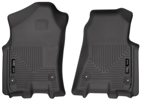 Revêtements de sol avant noirs Husky Liners 2019 Ram 1500 Crew Cab WeatherBeater