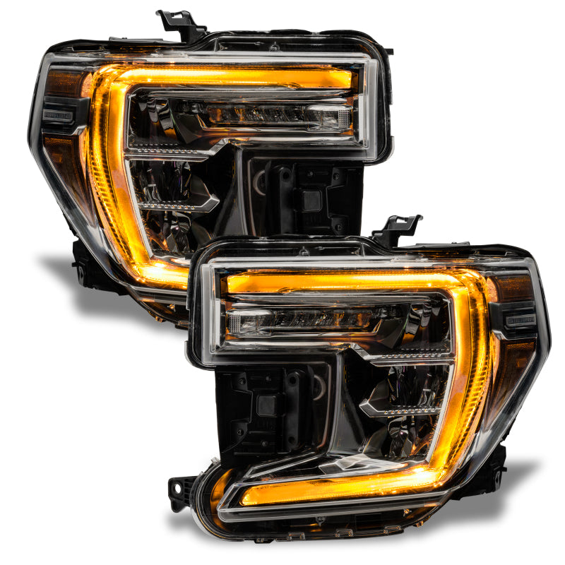 Oracle 19-21 GMC Sierra 1500 RGB+W Headlight DRL Upgrade Kit - ColorSHIFT w/o Cntrl