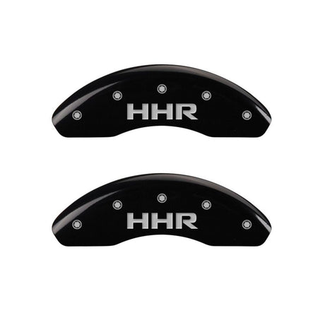 Couvre-étriers MGP 4 gravés avec nœud papillon avant et arrière, finition noire, argent anthracite, Chevrolet Express 2500 2014