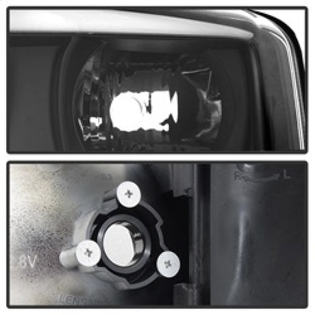 Phares de projecteur Spyder GMC Sierra 1500/2500/3500 99-06 V2 - DRL - Noir PRO-YD-CDE00V2-LB-BK