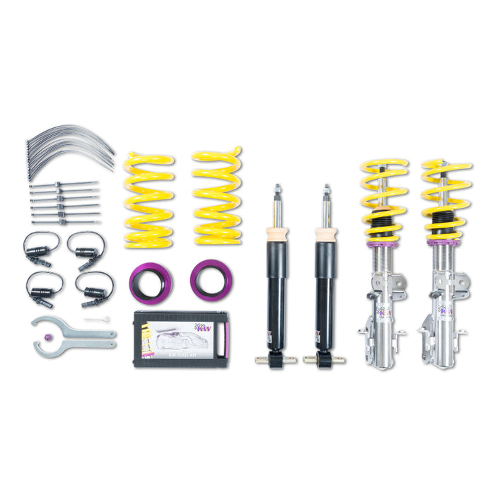 Kit de suspension à ressorts hélicoïdaux KW V1 2018+ Ford Mustang avec amortisseurs électroniques et modules ESC