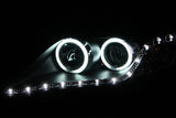 Phares de projecteur ANZO 2010-2011 Toyota Camry avec halo noir (CCFL)