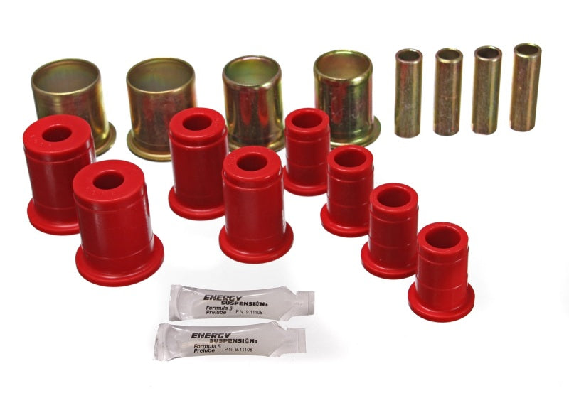 Ensemble de bagues de bras de suspension universelles rouges Energy Suspension - Ensemble complet