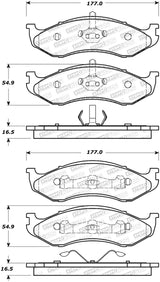 Plaquettes de frein avant StopTech 92-01 Jeep Cherokee Street Performance