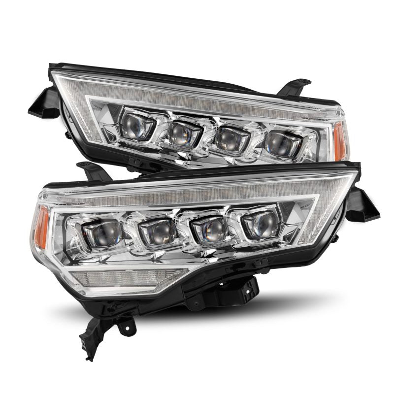 Phares à LED AlphaRex 14-22 Toyota 4Runner NOVA Projecteur chromé avec éclairage actif/signal séquentiel/DRL