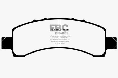 EBC 02 Cadillac Escalade 5.3 (Akebono rear caliper) Ultimax2 Rear Brake Pads