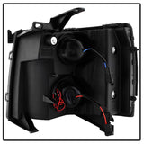 xTune Chevy Silverado 1500/2500/3500 07-13 Projector Headlights Black PRO-JH-CS07-LED-BK