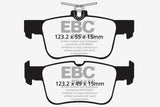 Plaquettes de frein arrière Greenstuff EBC 2017+ Ford Escape 1.6T/2.0T (avec 4 roues motrices)