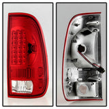 xTune Ford F150 Styleside 97-03 Super Duty 99-07 LED Tail Lights Red Smoke ALT-ON-FF15097-LED-RC