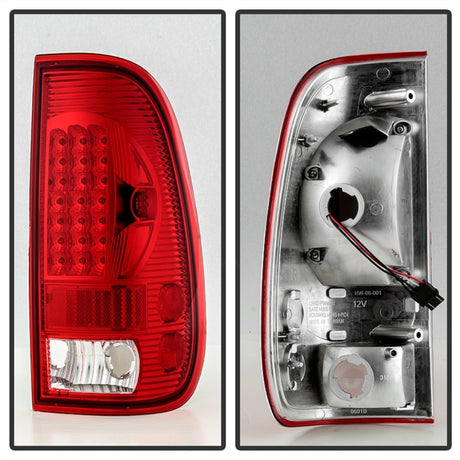 Feux arrière LED Xtune Ford F150 Styleside 97-03 Super Duty 99-07 Fumée rouge ALT-ON-FF15097-LED-RC