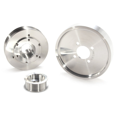 Kit de poulies de transmission BBK 02-04 Mustang 4.6 GT - Aluminium CNC léger (3 pièces)