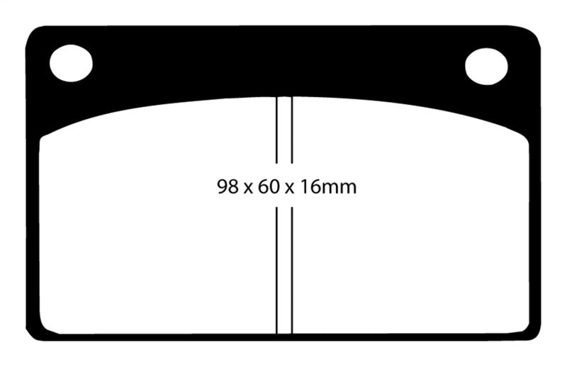 EBC 66-68 Volvo 140 1.8 Redstuff Front Brake Pads