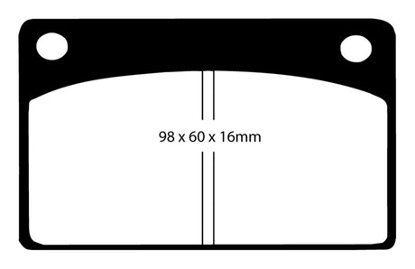 EBC 66-68 Volvo 140 1.8 Redstuff Front Brake Pads
