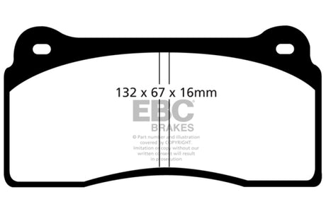 Plaquettes de frein avant EBC 99-03 Aston Martin DB7 5.9 Orangestuff