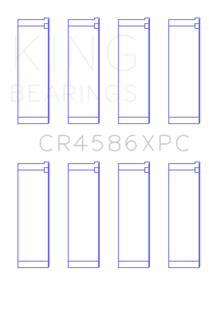 King Engine Bearings Mitsubishi 4B11T (Size 0.25) Coated Performance Rod Bearing Set