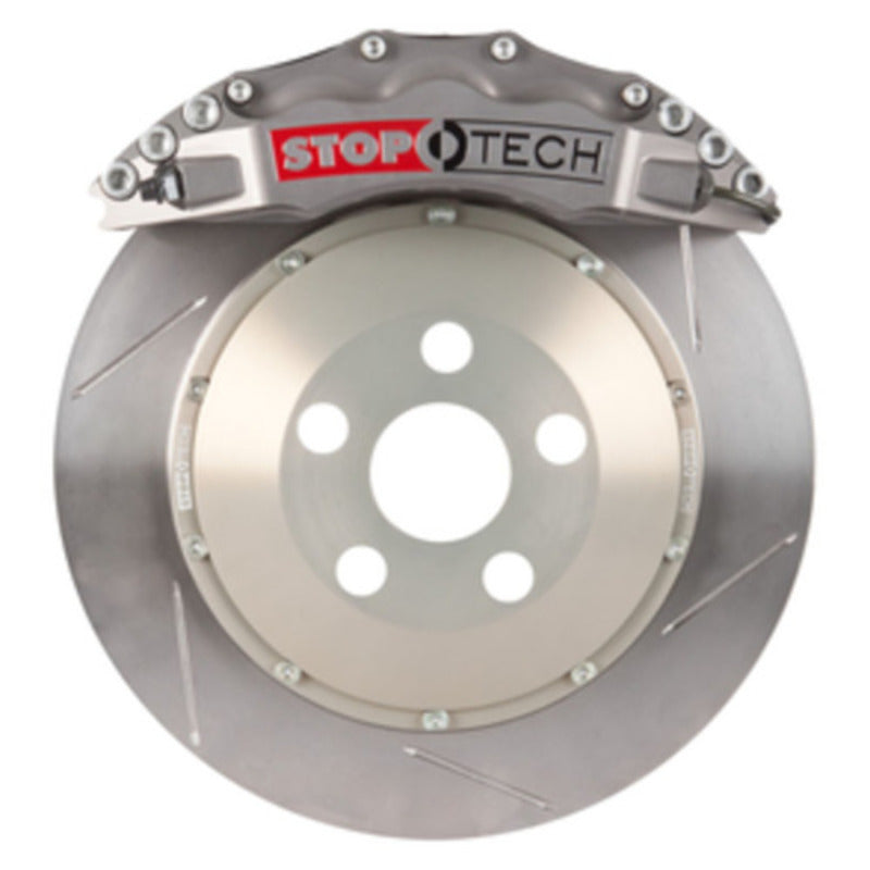 Freins avant StopTech 03-06 Evo BBK avec étriers anodisés ST-60 Trophy, rotors rainurés 355 x 32 mm