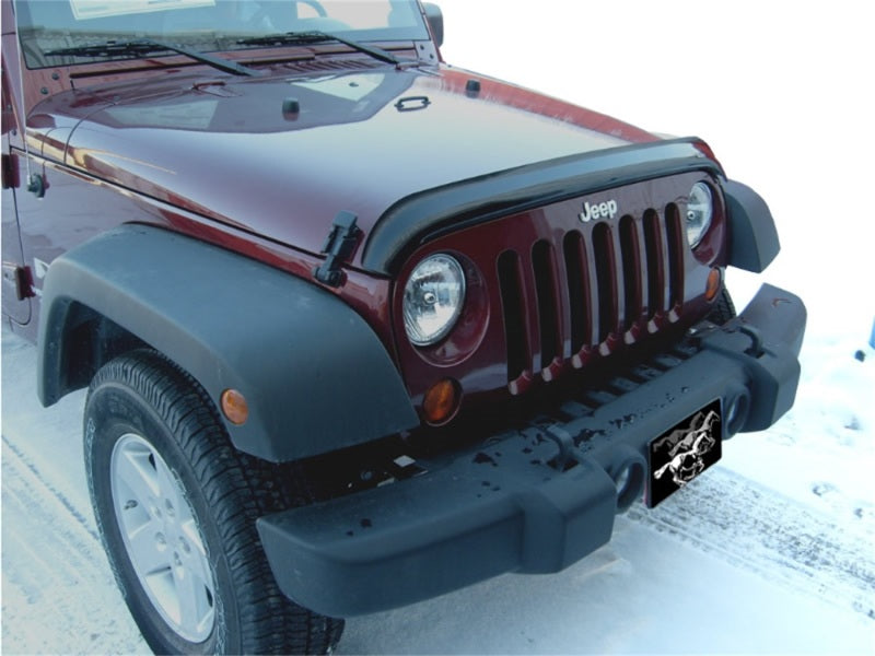 Protecteur de capot Vigilante Premium pour Jeep Wrangler (JK) Stampede 2007-2018 - Fumé