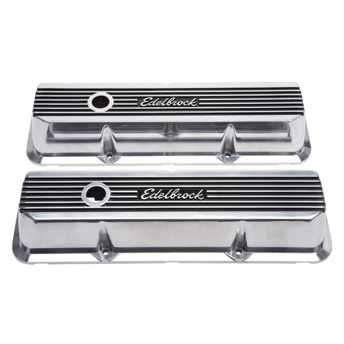 Couvre-culasse Edelbrock Elite II Ford FE 1958-76 Poli