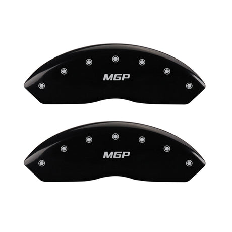 Couvre-étriers MGP 4 gravés avant et arrière finition noire MGP Silver Char 2012 GMC Savana 2500