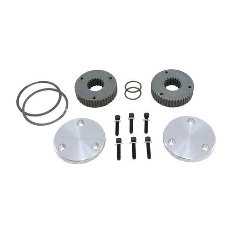 Kit de brides d'entraînement Yukon Gear Hardcore pour embouts extérieurs cannelés Dana 44/19. Capuchons non gravés