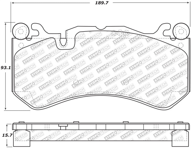 Plaquettes de frein avant StopTech Street Select 14-18 Audi RS7