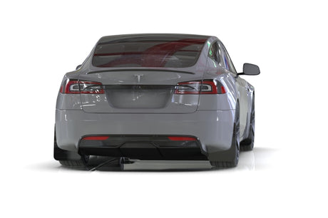 Garde-boue Rally Armor 21-23 Tesla Model S / S Plaid Black UR avec logo rouge