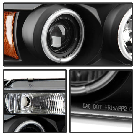 Phares de projecteur Spyder Ford F150 04-08 Version 2 CCFL Halo LED Blk PRO-YD-FF15004-CCFL-G2-BK