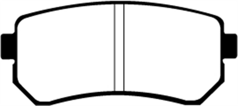 Plaquettes de frein arrière EBC 06-11 Hyundai Accent 1.6 Greenstuff