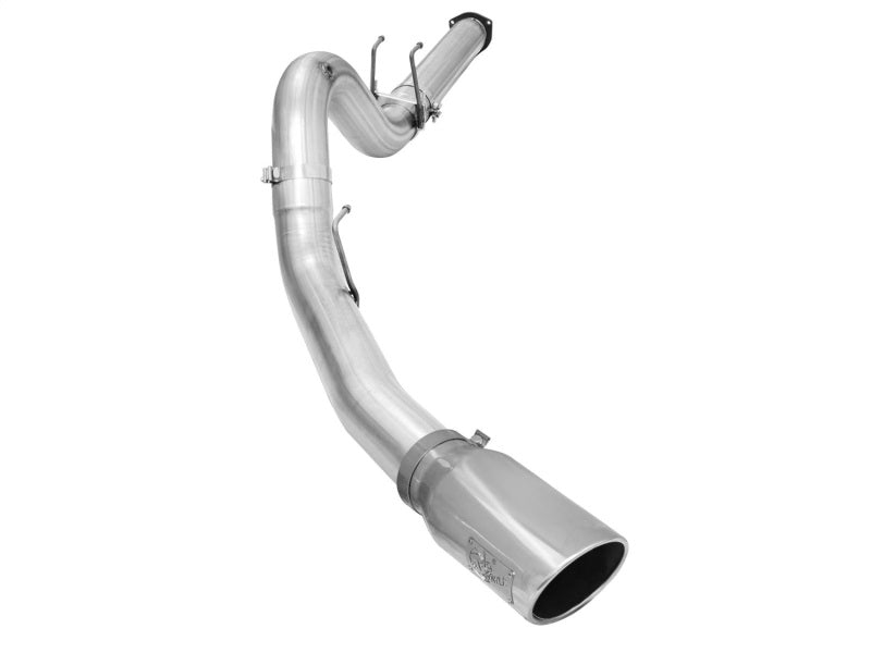 Échappement aFe Atlas 5 pouces DPF-Back en acier aluminisé 2015 Ford Diesel V8 6,7 L (td) Embout poli