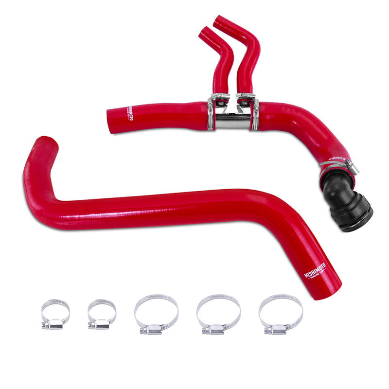 Kit de durites de refroidissement en silicone Mishimoto 11-14 Ford F-150 3,5 L EcoBoost / 2,7 L V6 - Rouge