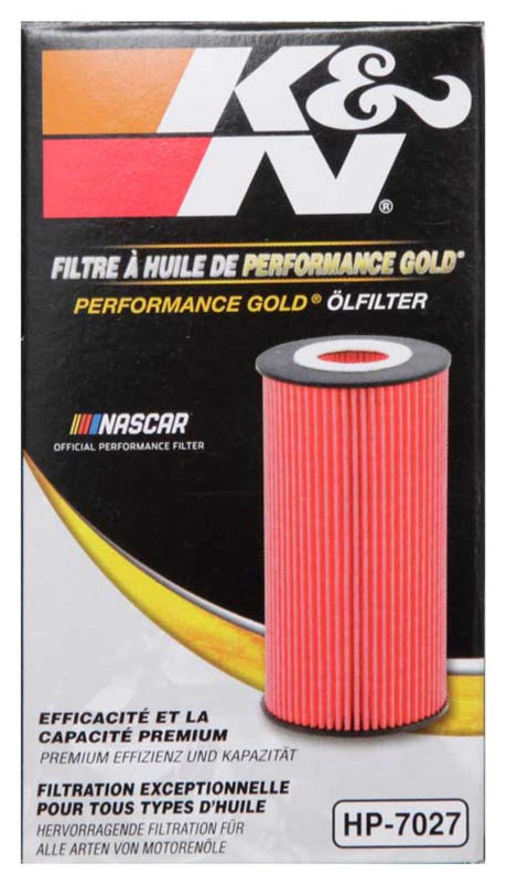Filtre à huile K&amp;N Performance pour GM 09-19 1,4 L / 1,6 L / 1,8 L avec boîtier de filtre Hengst