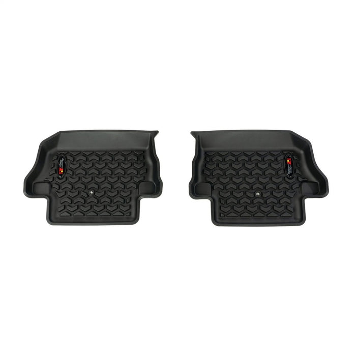 Kit de revêtement de sol Rugged Ridge noir avant/arrière 18-20 Jeep Wrangler JL 2 portes