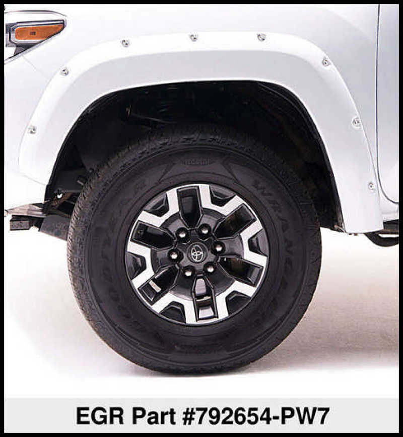 EGR 09+ Dodge Ram LD Bolt-On Look Color Match Fender Flares - Set - Bright White