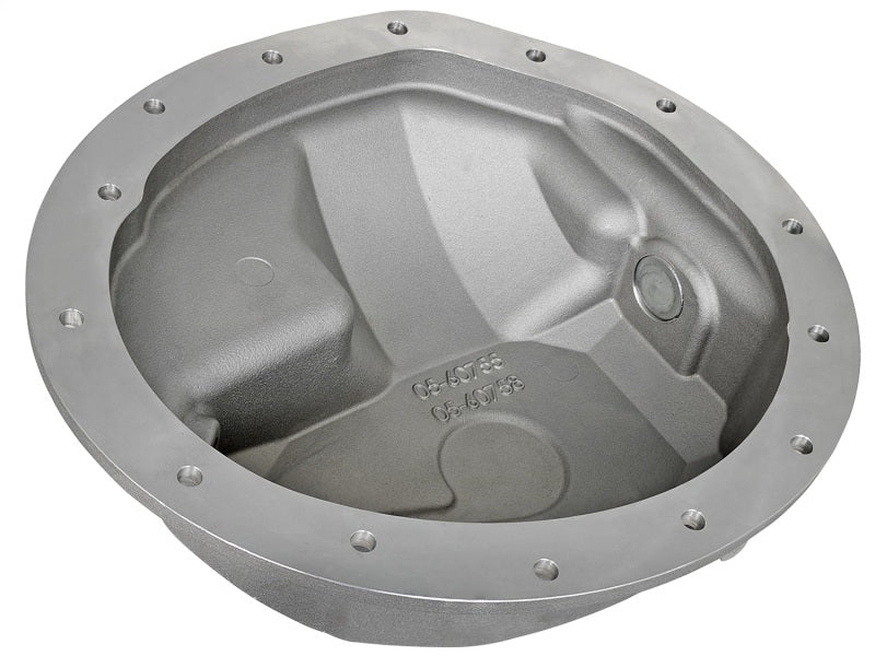 Couvercle de différentiel arrière aFe Power brut avec ailettes usinées Street Ser. 16-17 Nissan Titan XD (AAM 9.5-14)