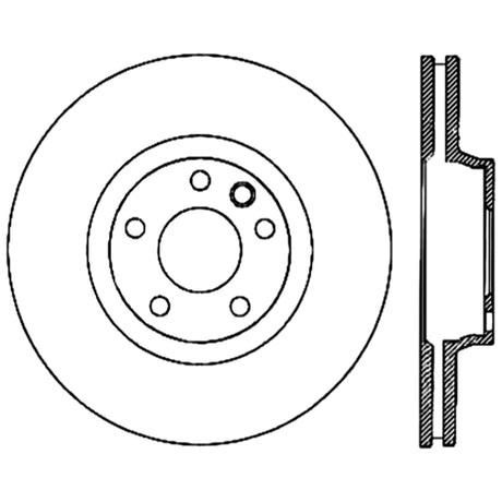 Rotor CRYO-STOP avant droit Centric Premium 03-18 Porsche Cayenne