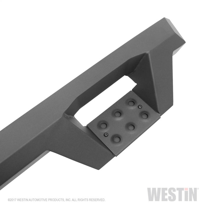 Marchepieds Nerf Westin 99-16 Ford F-250/350/450/550 CC (6,75 pieds) HDX de roue à roue - Texte noir